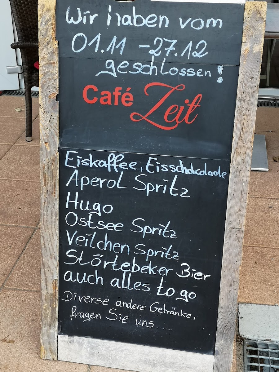 Cafe Zeit Baabe Menu - Image 1